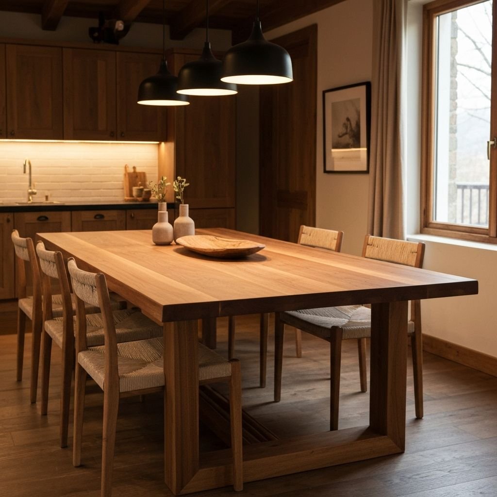 Mesa de jantar artesanal